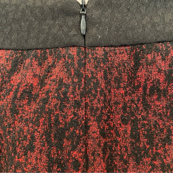 ECOLE DE PARIS Wool Blend Marbled Asymmetrical Pencil Skirt Small - Picture 5 of 5